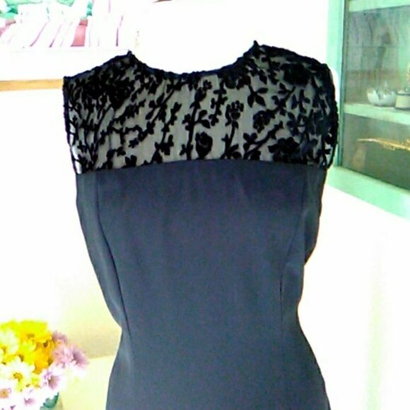 Pat Argenti Evening Wear Vintage Black Dress - Picture 2 of 9